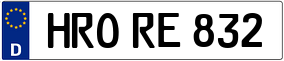 Trailer License Plate